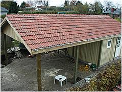 Carporten set fra 1. sal
