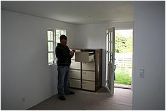 t�ppet er p� plads - og Ebbe beundre min Dewalt skruemaskine
